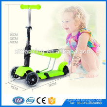 Vente en gros vente chaude trois roues auto équilibrage meilleur scooter kick pour enfants, scooter Micro Mini roulette à équilibrage automatique avec siège